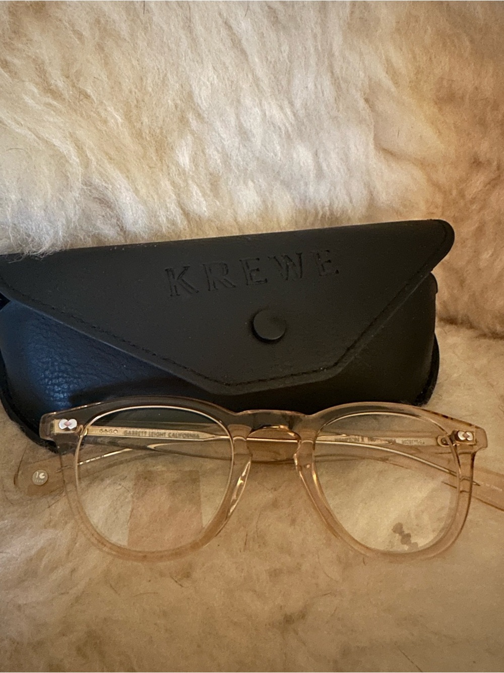 KREWE Crystal Beige Round Optical Glasses